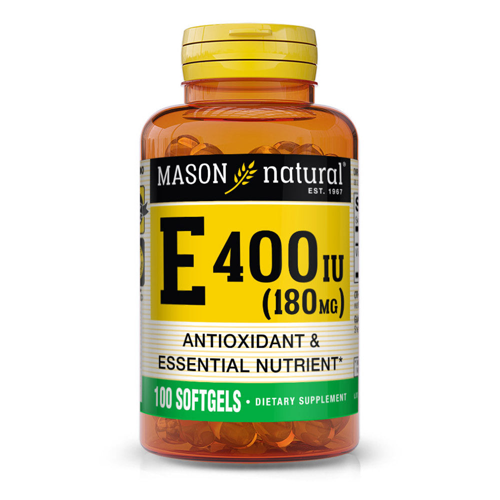 Mason Natural Vitamin E 400Iu Dietary Supplement Softgels, 100 Ea